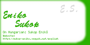 eniko sukop business card